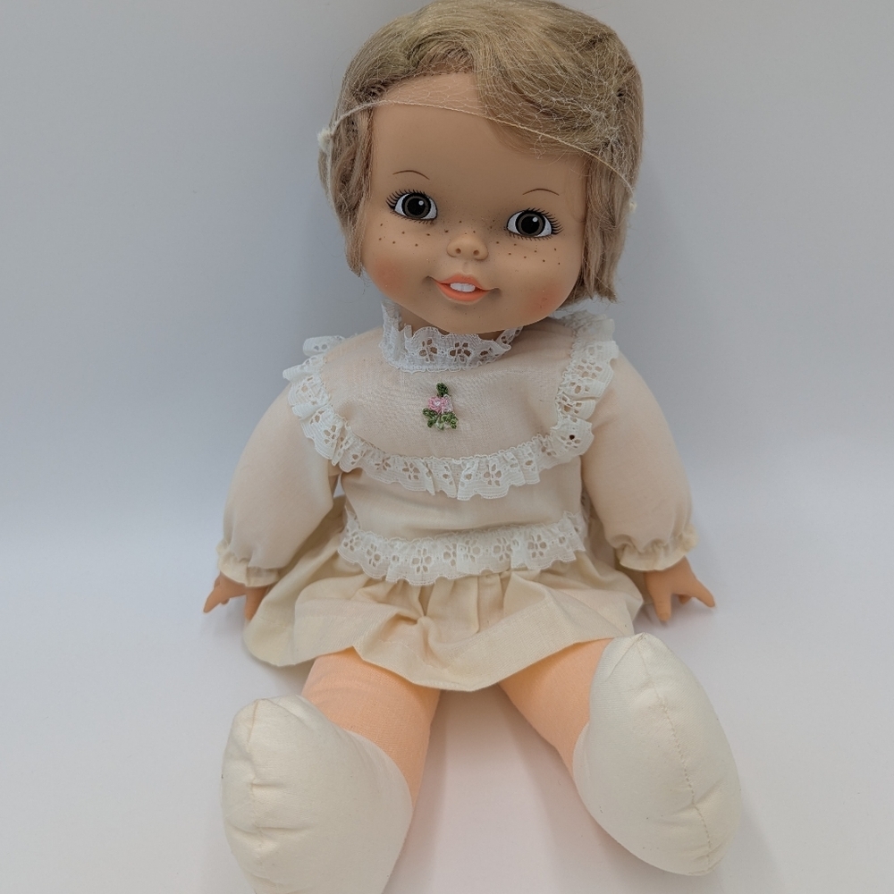 Vintage 1986 Northern Bath Tissue Doll Advertising Collectible Freckled Plush